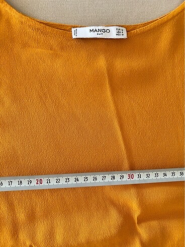 38 Beden turuncu Renk Yazlık Bluz