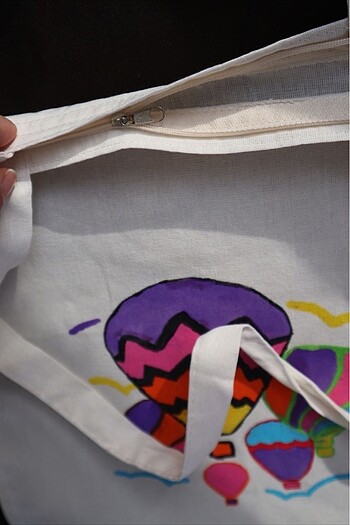 Beden çeşitli Renk Tote Bag/Bez Çanta /Kapadokya temalı çanta