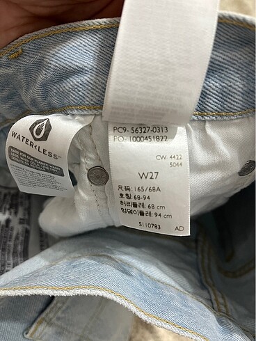 27 Beden mavi Renk Levi?s 501