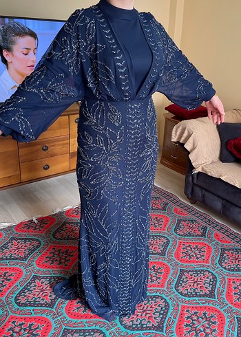 Tesettür Uzun Abiye Elbise - Görsel 8