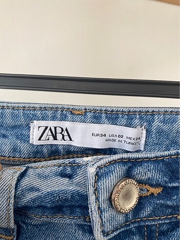 Zara kot pantolon 34 beden