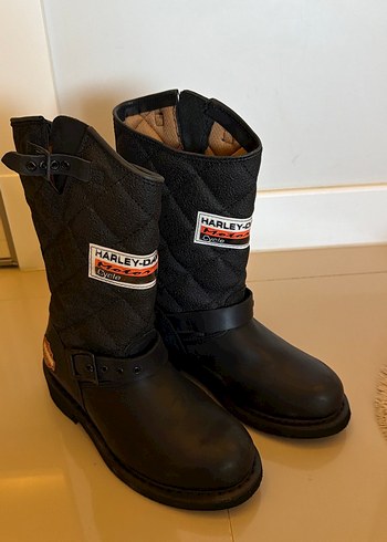 Harley Davidson Siyah Kapitone Bilek Botu