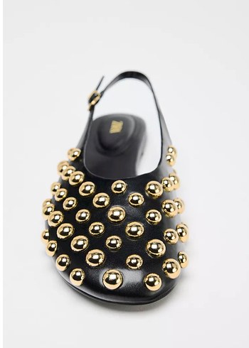 Zara Zara sıfır etiketli zımbalı babet