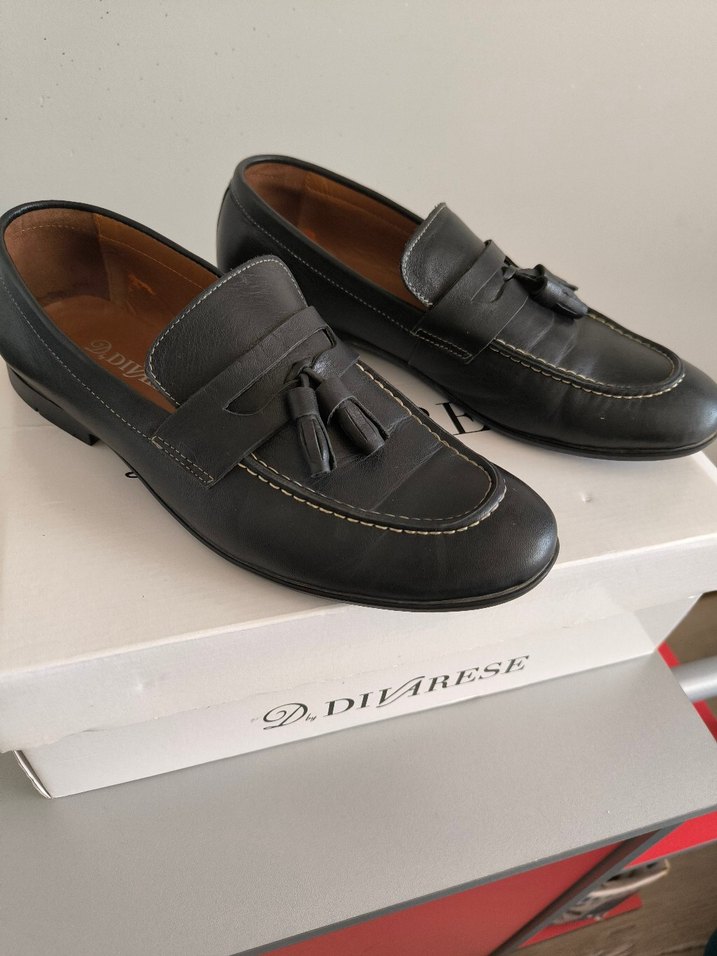 Siyah Deri Erkek Püsküllü Klasik Ayakkabı - Görsel 3