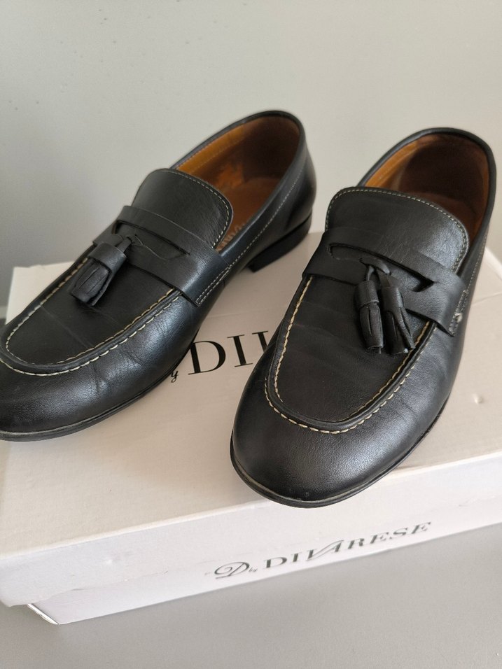 Siyah Deri Erkek Püsküllü Klasik Ayakkabı - Görsel 2