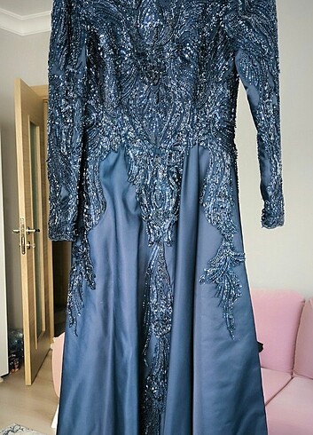 Taş işlemeli nişanlık Abiye - Görsel 5