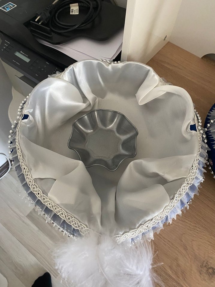 Mavi Parlak Süslemeli Sepetler - Görsel 3