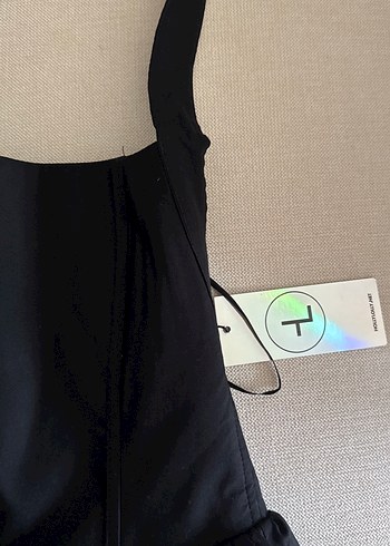 Diğer Holly Lolly Boyundan Bağlamalı Siyah Mini Elbise
