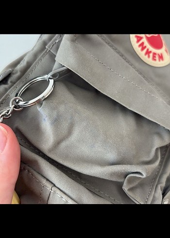 Gri mini kanken çanta - Görsel 4