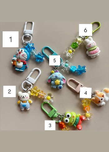 Renkli Boncuklu Anahtarlık - Görsel 2