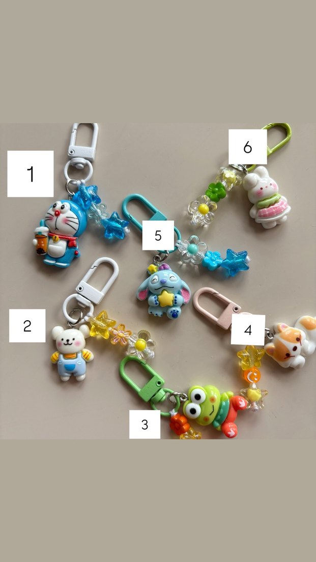 Renkli Boncuklu Anahtarlık - Görsel 2