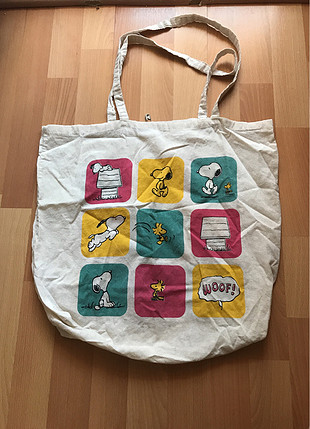 Vintage Love Desenli bez çanta