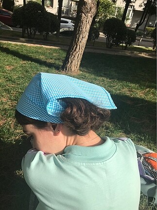 Mavi pötikareli bandana