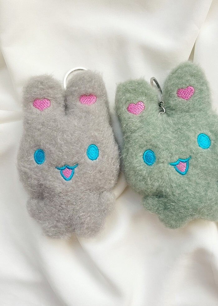 Gri tavşan anahtarlık - Görsel 2