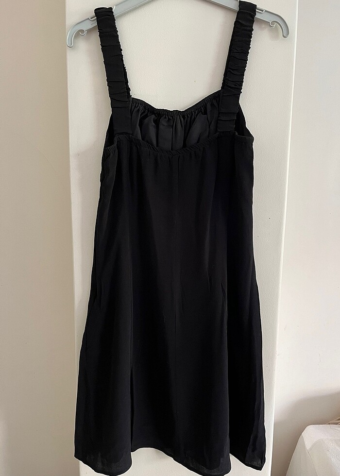 Siyah yazlık elbise - Görsel 5