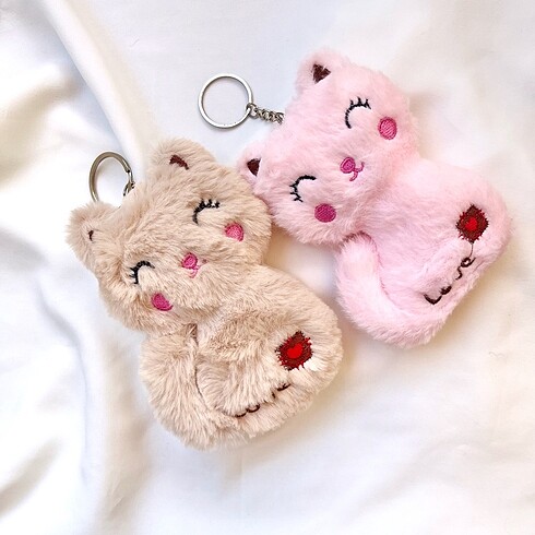 Kedi peluş anahtarlık - Görsel 2