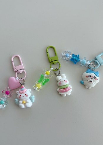 Renkli Boncuklu Kadın Anahtarlık - Görsel 2