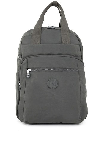 Gri Minimalist unisex Sırt Çantası su geçirmez - Görsel 3