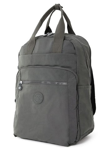 Gri Minimalist unisex Sırt Çantası su geçirmez - Görsel 4