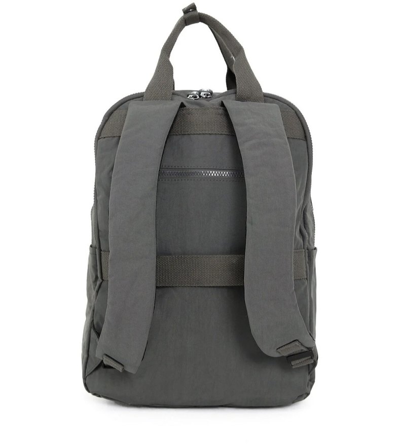 Gri Minimalist unisex Sırt Çantası su geçirmez - Görsel 2