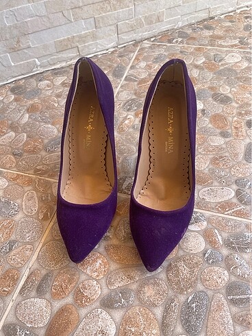 Zara Mor süet stiletto