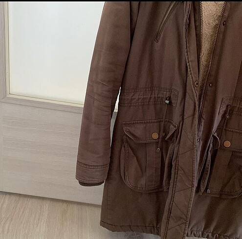 36 Beden haki Renk Mont(uzun)