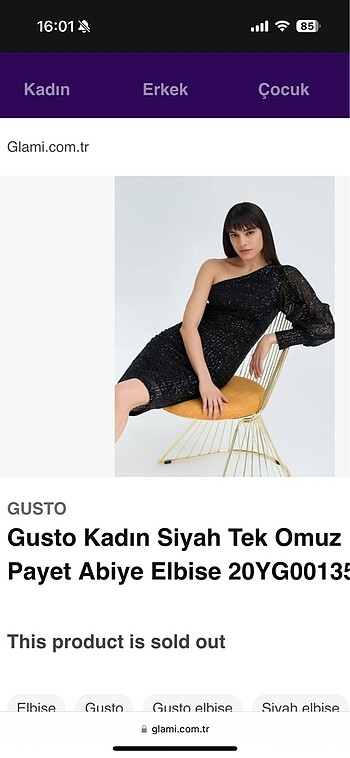 Gusto Payet Elbise