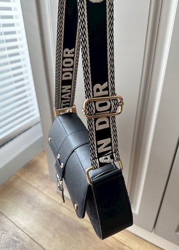 Christian Dior Siyah Deri Çanta - Görsel 4