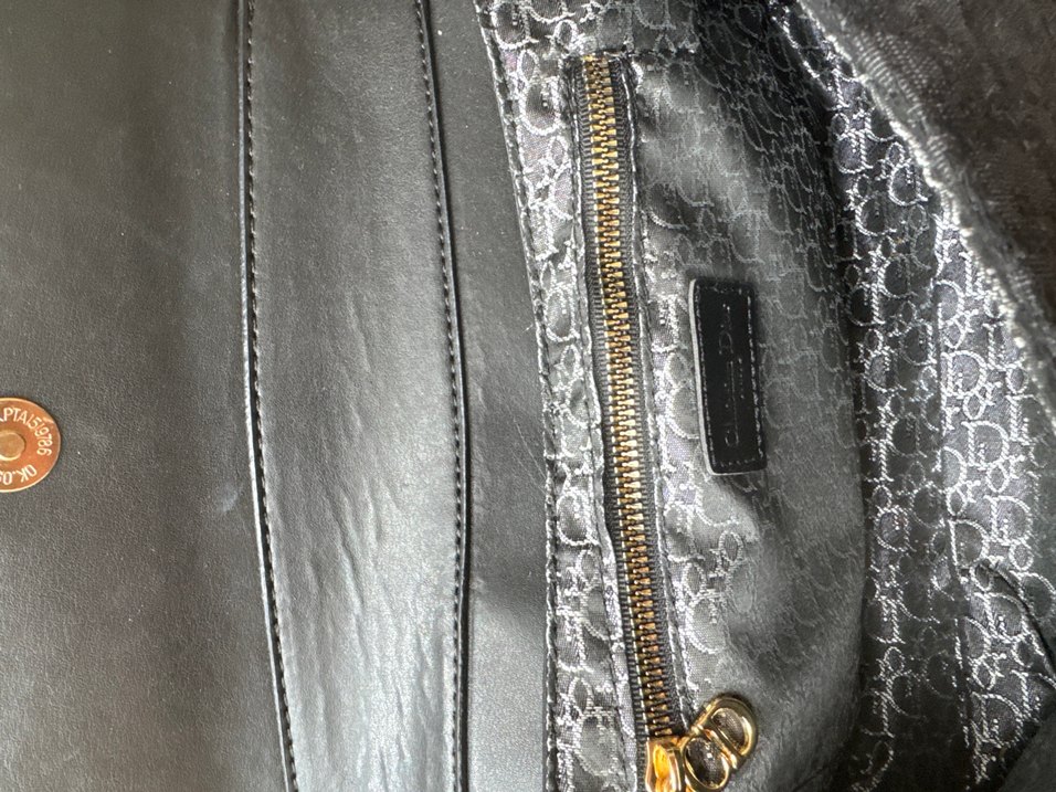 Christian Dior Siyah Deri Çanta - Görsel 3