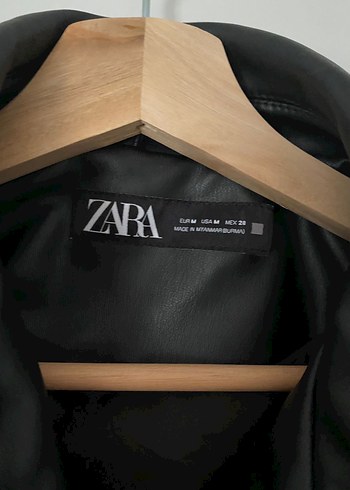 Zara Kısa Deri Ceket - Görsel 5