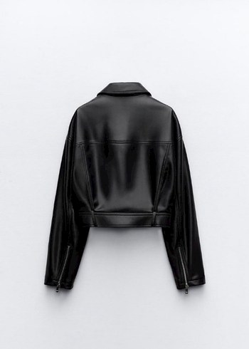 Zara Kısa Deri Ceket - Görsel 2
