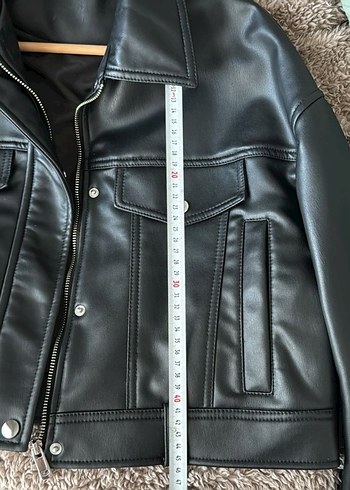 Zara Kısa Deri Ceket - Görsel 6