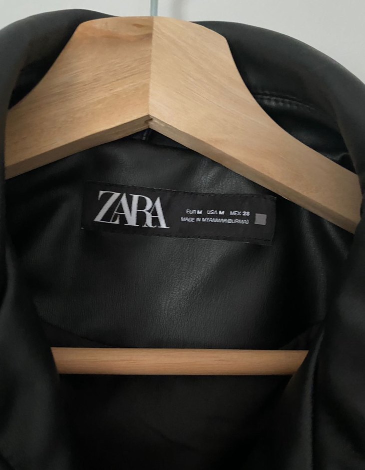 Zara Kısa Deri Ceket - Görsel 5