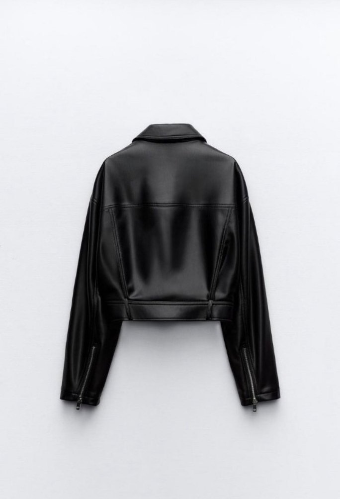Zara Kısa Deri Ceket - Görsel 2
