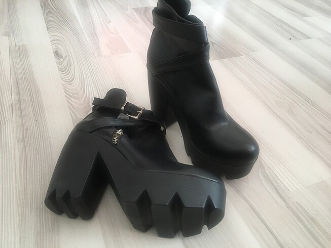 Muhteşem topuklu bot bootie Topuk: 11 cm