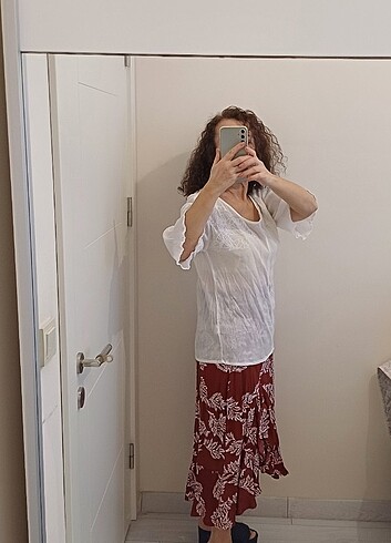 xs Beden Mudo 34 Beden Kullanilmamis Pamuk Bluz