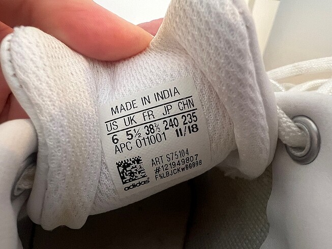38,5 Beden beyaz Renk Adidas Stan Smith