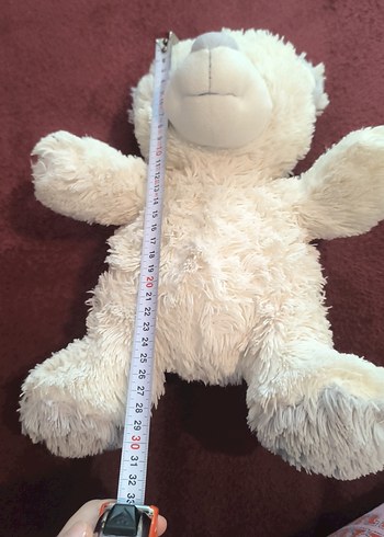 Beyaz Peluş Ayıcık Oyuncak - Görsel 3