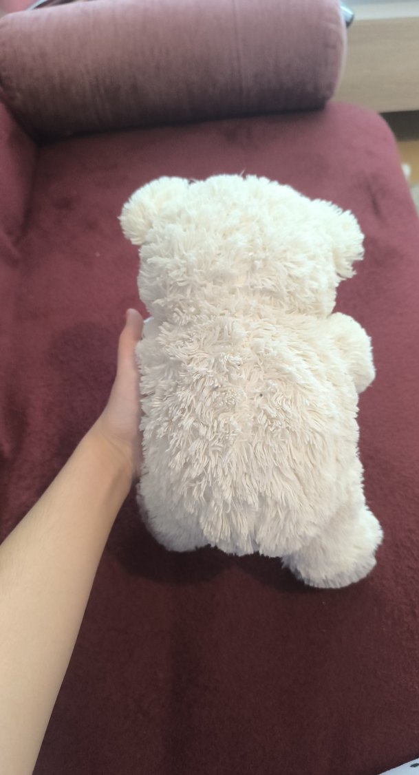 Beyaz Peluş Ayıcık Oyuncak - Görsel 2