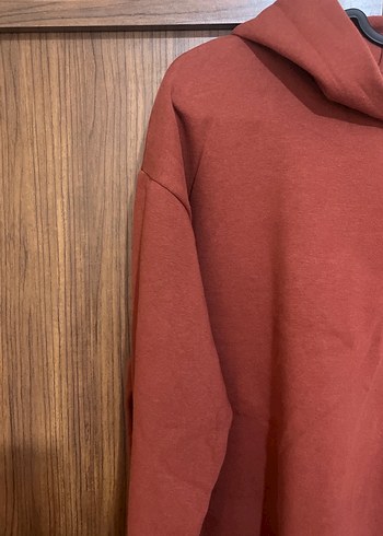 s Beden Zara Kadın Kiremit Kapüşonlu Sweatshirt