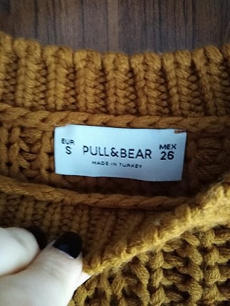 Pull and Bear pull & bear hardal rengi balon kollu kazak