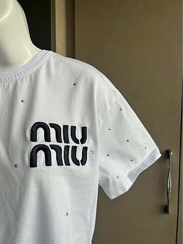 m Beden beyaz Renk Miu miu tişört