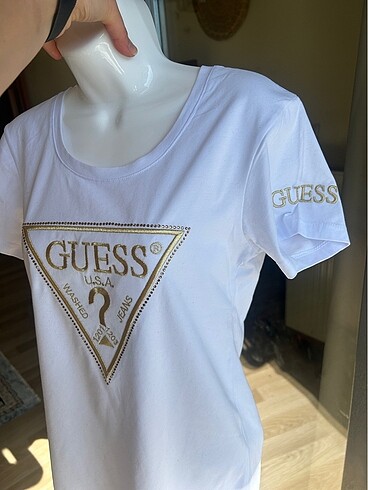 m Beden beyaz Renk Guess tişört