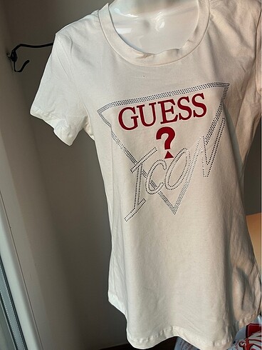 s Beden beyaz Renk Guess icon tişört