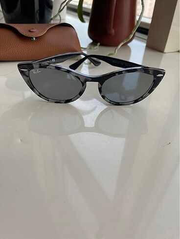 Rayban cat eye leopar desenli gözlük