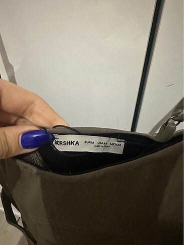 Bershka Bershka suni deri elbise