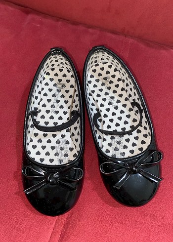 Kız Çocuk Siyah Fiyonklu Babet Ayakkabı - Görsel 2