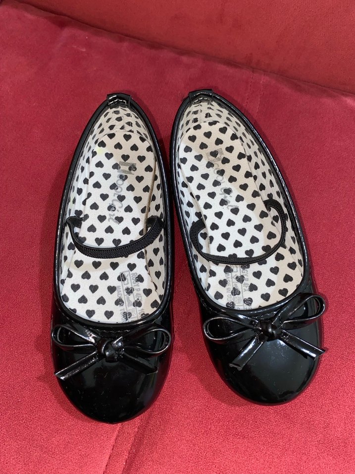 Kız Çocuk Siyah Fiyonklu Babet Ayakkabı - Görsel 2