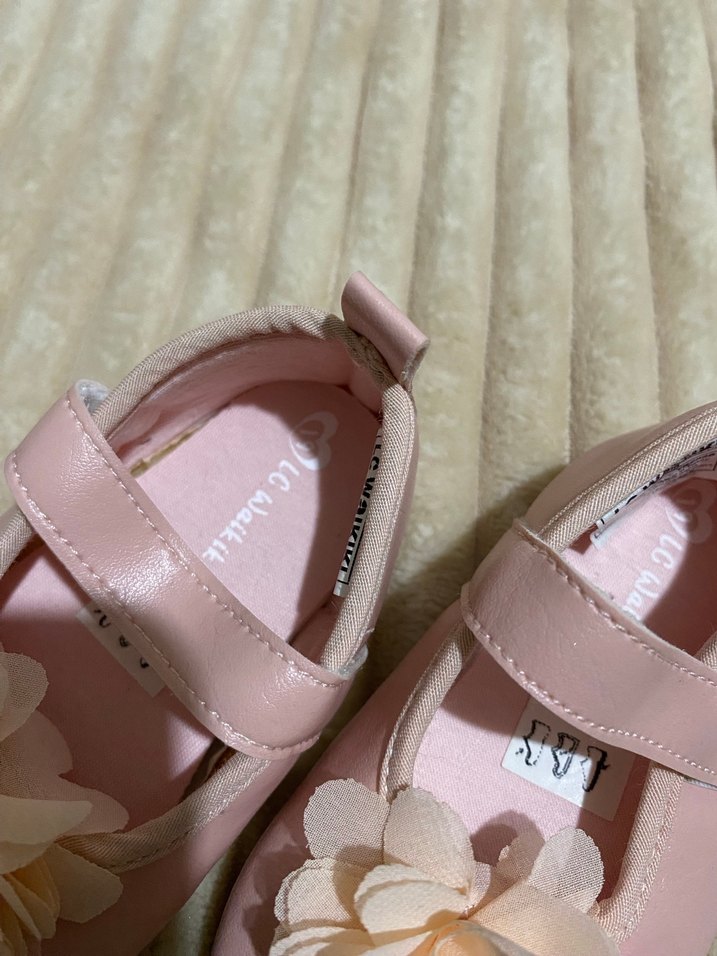 Pembe Kız Çocuk Fırfırlı Babet Ayakkabı - Görsel 2