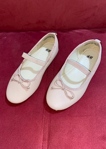 Pembe Fiyonklu Kız Babet Ayakkabı - Görsel 4